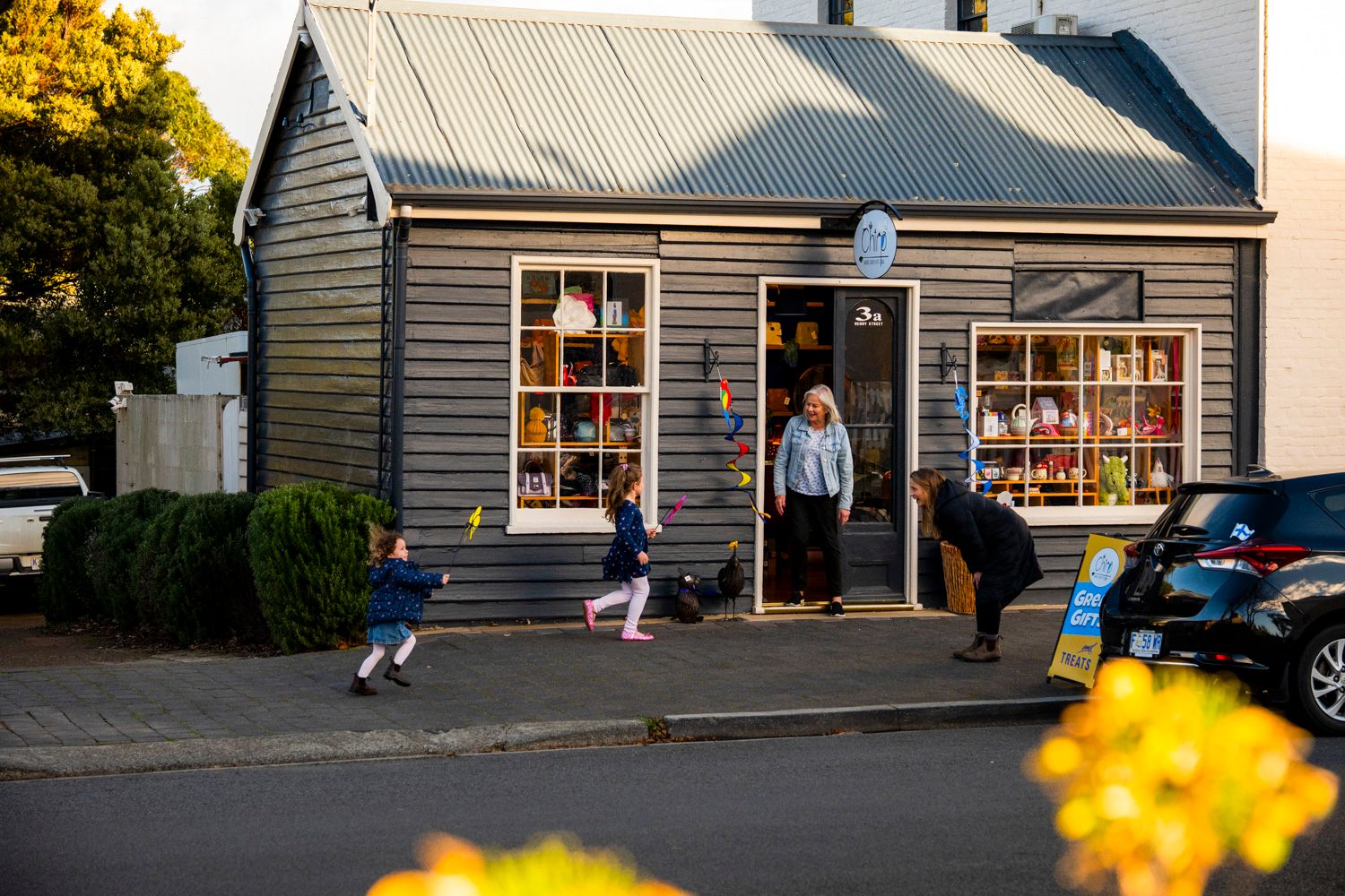 A close-up of some of the unique items available at Chirp.